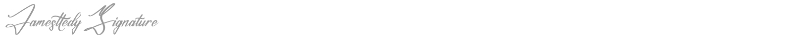 Jamesttedy Signature font preview